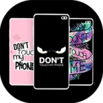 dont touch my phone wallpapers android application logo